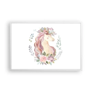 Póster en marco blanco - Una invitación al mundo de los cuentos de hadas - 91x61 cm