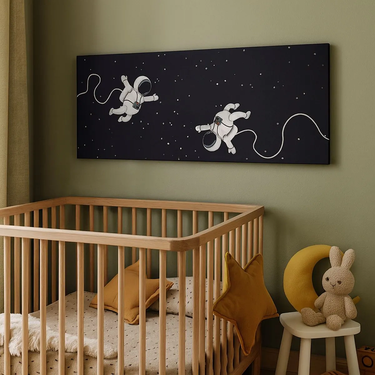 Cuadro sobre lienzo - Impresión de Imagen - Danza cósmica - 100x40 cm