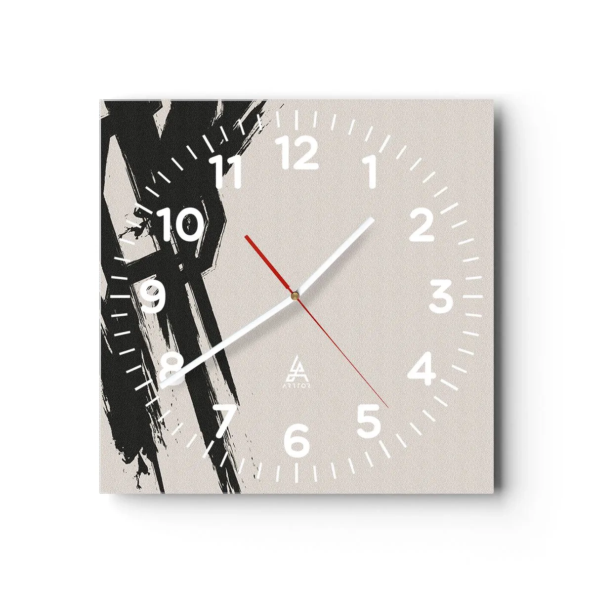 Reloj de pared - Reloj de vidrio - Impulso imparable - 30x30 cm
