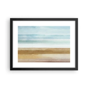 Póster en marco negro - Serenidad - 40x30 cm