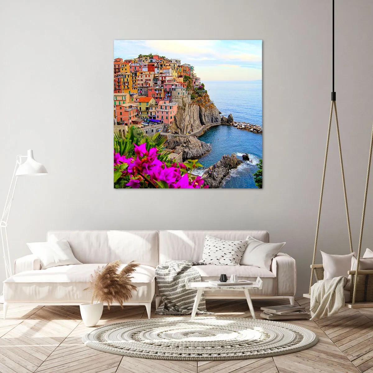 Cuadro sobre lienzo - Impresión de Imagen - La ciudad de la risa - 70x70 cm