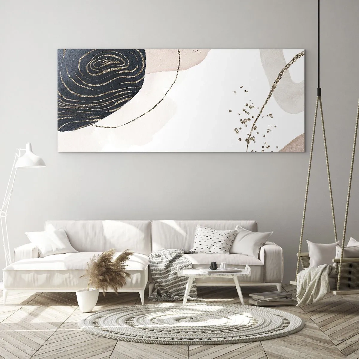 Cuadro sobre vidrio - Impresiones sobre Vidrio - Todo fluye - 90x30 cm