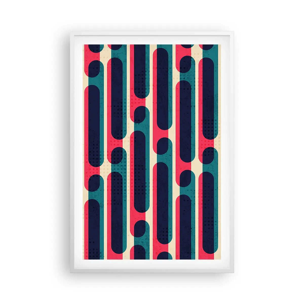 Póster en marco blanco - Profundidad y relieve - 61x91 cm