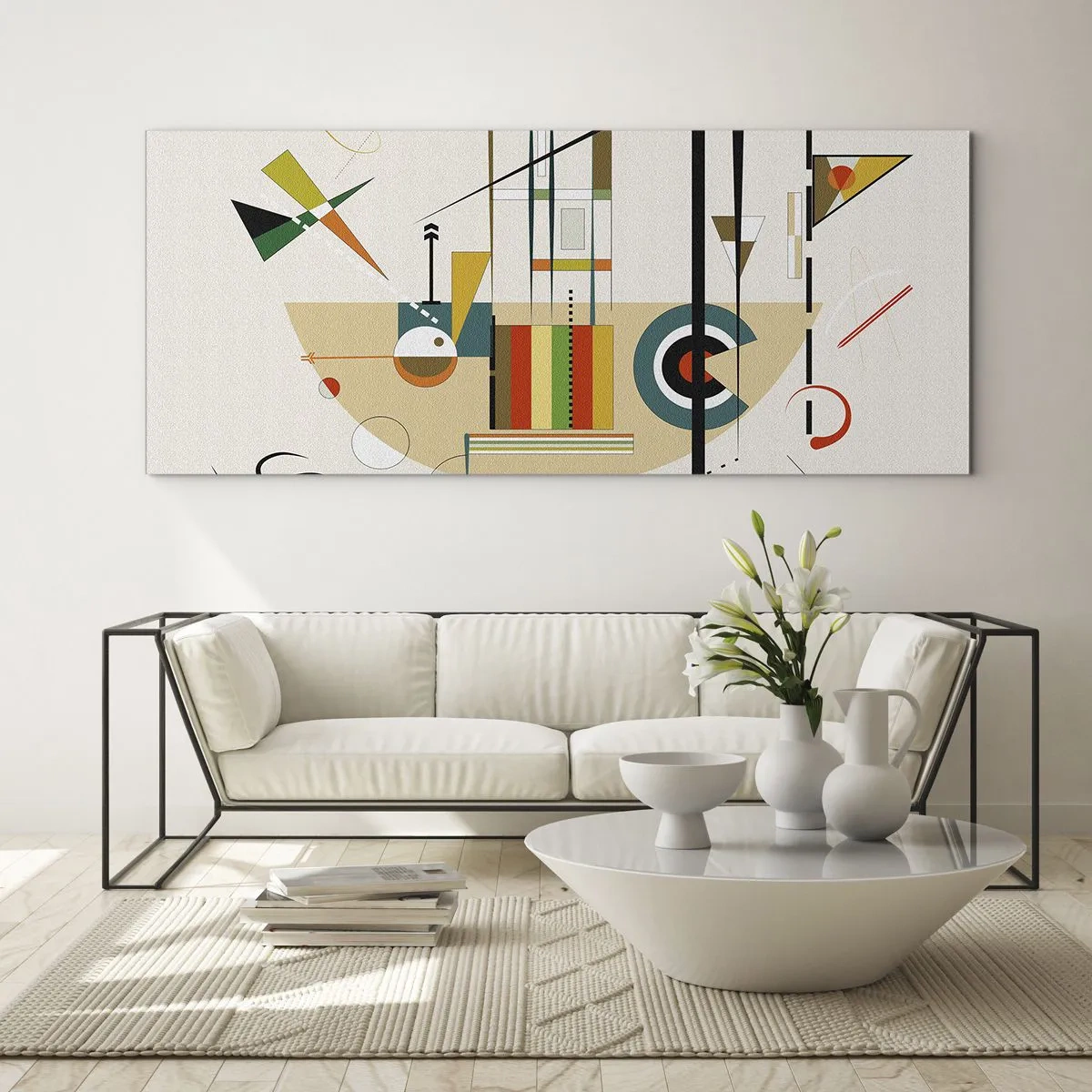Cuadro sobre vidrio - Impresiones sobre Vidrio - Y el mundo ríe - 100x40 cm