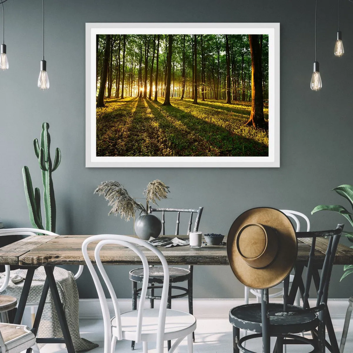 Póster en marco blanco - Una fotografía de todos los manantiales - 91x61 cm