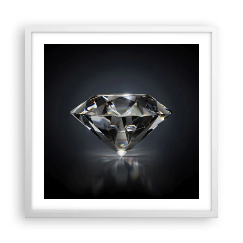 Póster en marco blanco - Riqueza y belleza - 50x50 cm