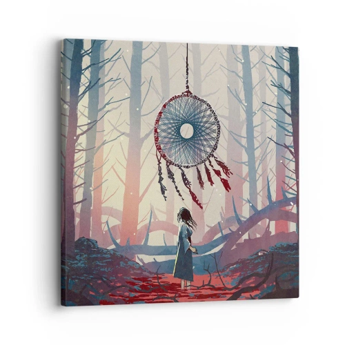 Cuadro sobre lienzo - Impresión de Imagen - El ritual secreto de la felicidad - 30x30 cm