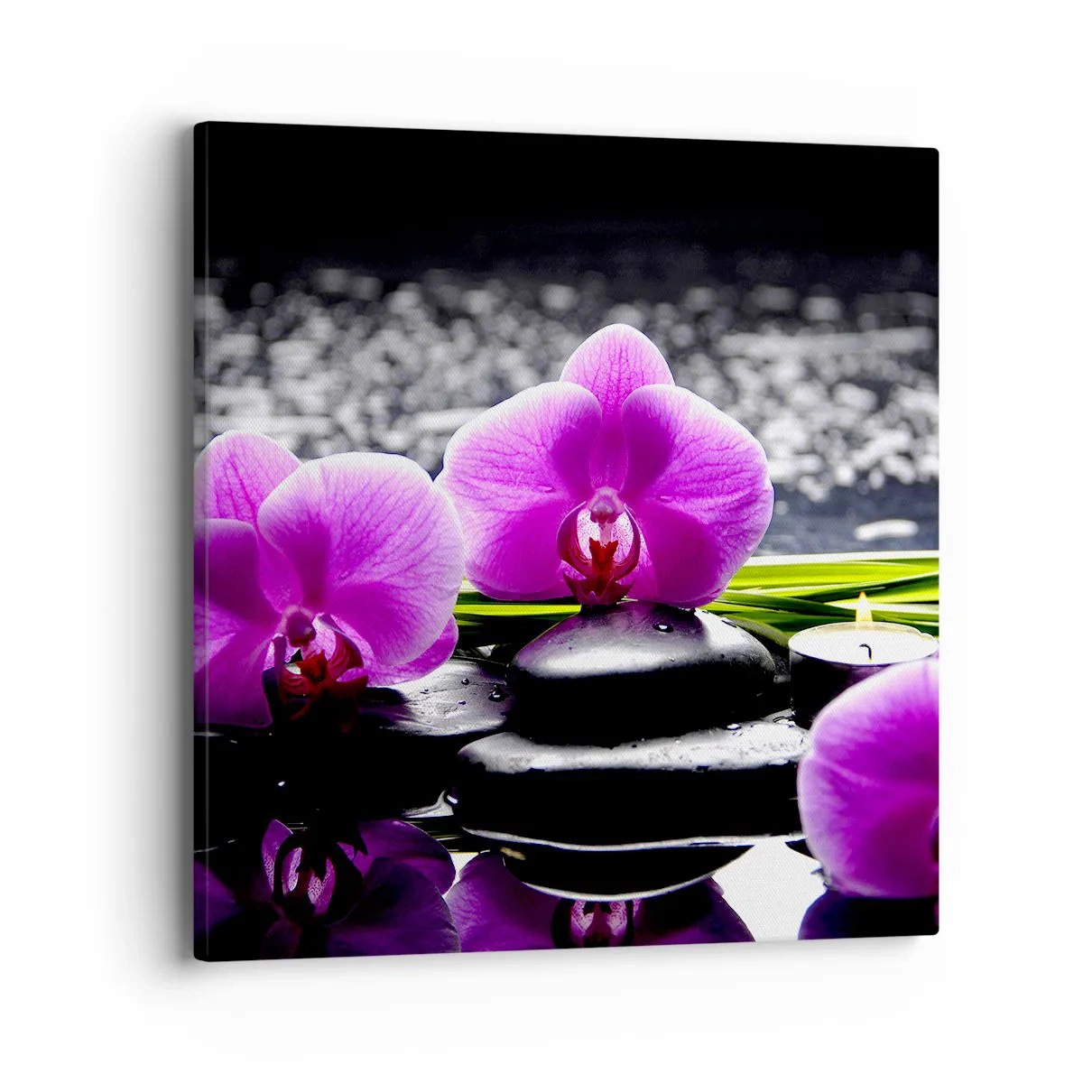 Cuadro sobre lienzo - Impresión de Imagen - Ahogarse en la paz y la tranquilidad - 40x40 cm