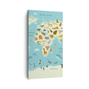 Cuadro sobre lienzo - Impresión de Imagen - Buenos vecinos - 45x80 cm