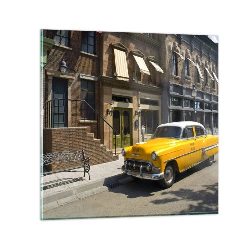 Cuadro sobre vidrio - Impresiones sobre Vidrio - Érase una vez en América - 70x70 cm