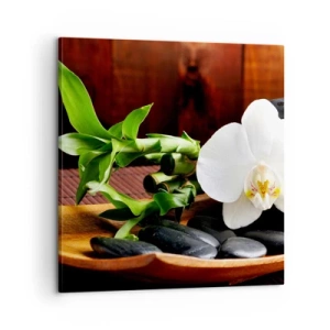 Cuadro sobre lienzo - Impresión de Imagen - Ríndete al tacto de la naturaleza - 60x60 cm