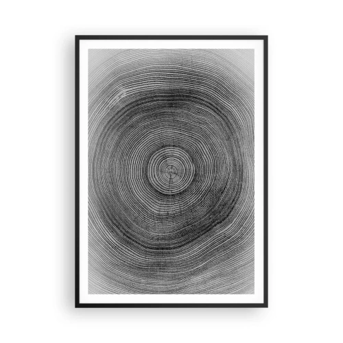Póster en marco negro - El paso del tiempo - 70x100 cm