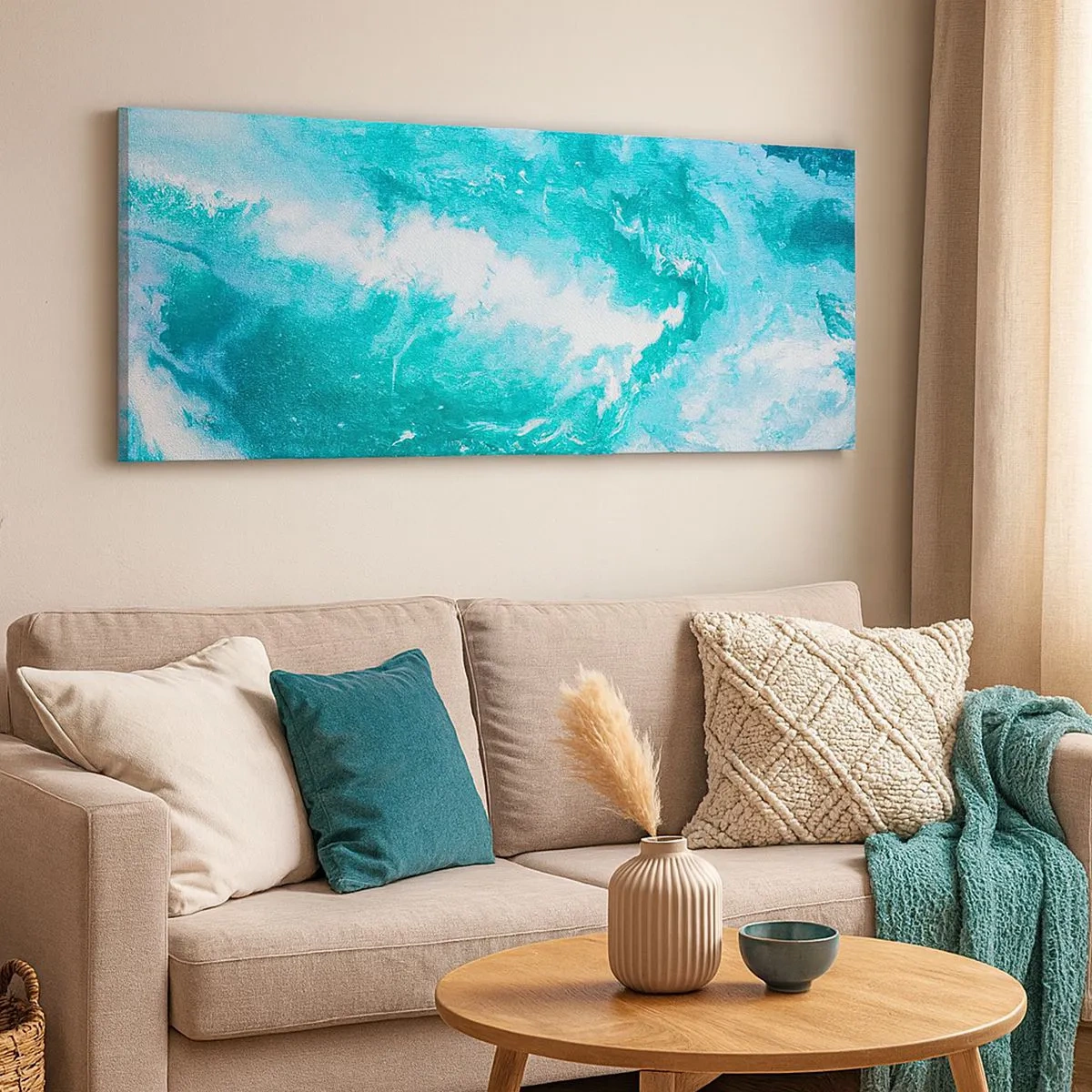 Cuadro sobre lienzo - Impresión de Imagen - En el núcleo del elemento - 100x40 cm