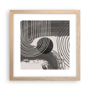 Póster en marco roble claro - La victoria del óvalo - 30x30 cm