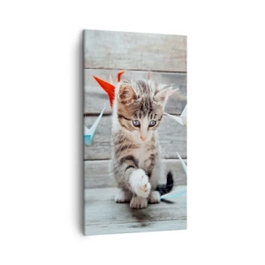 Cuadro sobre lienzo - Impresión de Imagen - La primera lección - 45x80 cm