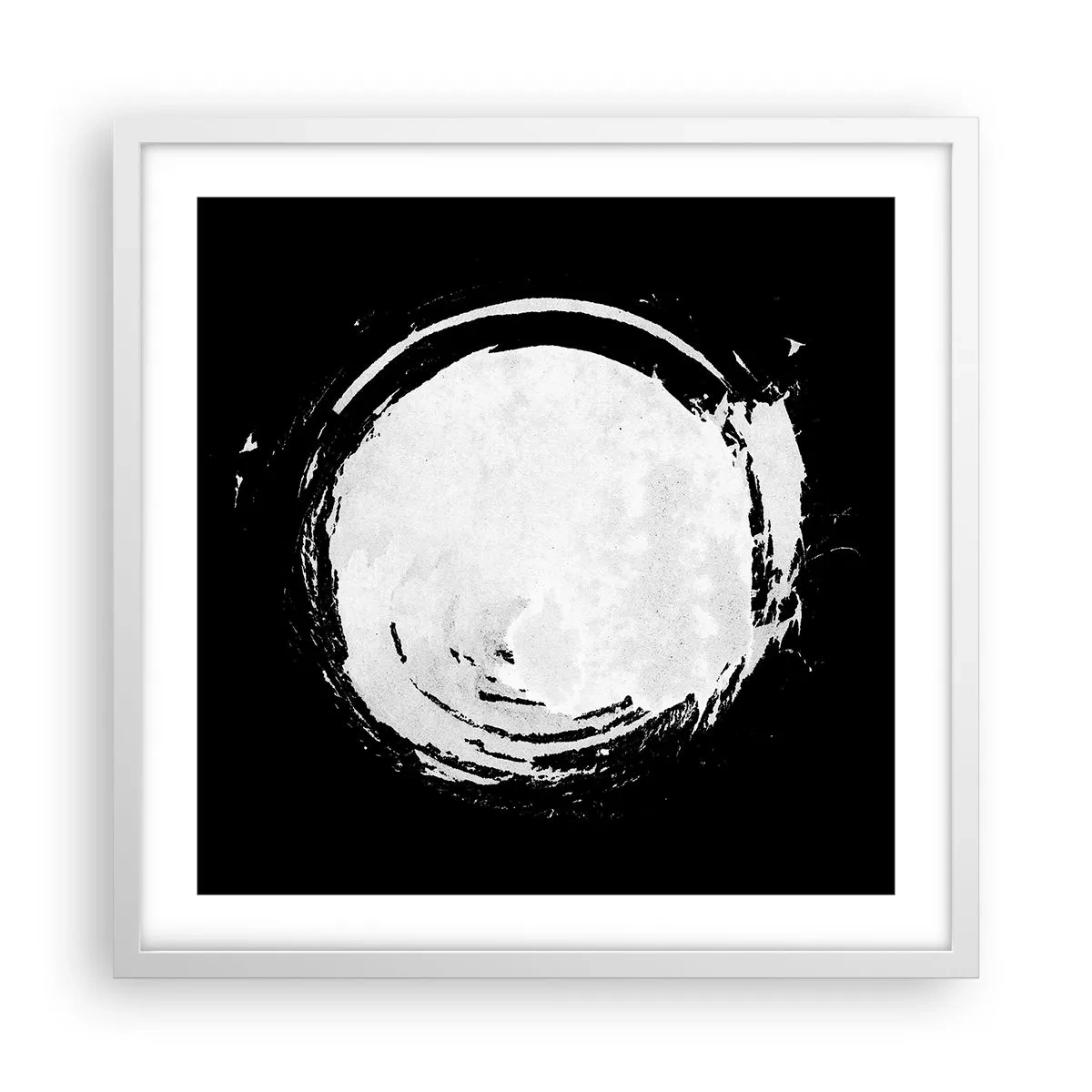 Póster en marco blanco - La buena salida - 50x50 cm