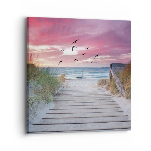 Cuadro sobre lienzo - Impresión de Imagen - Impresión del Báltico - 30x30 cm