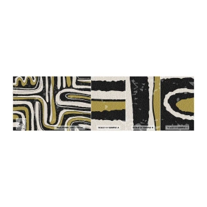 Muestra de fotomural autoadhesivo Deluxe Sticker - Composición: tramos y callejones - Envejecido, Abstracción, Pedazo - 100x30 cm