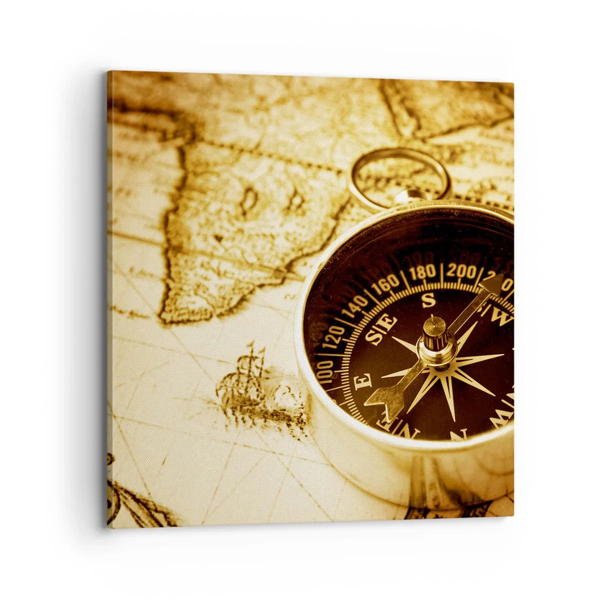 Cuadro sobre lienzo - Impresión de Imagen - ¿Este u Oeste? - 70x70 cm