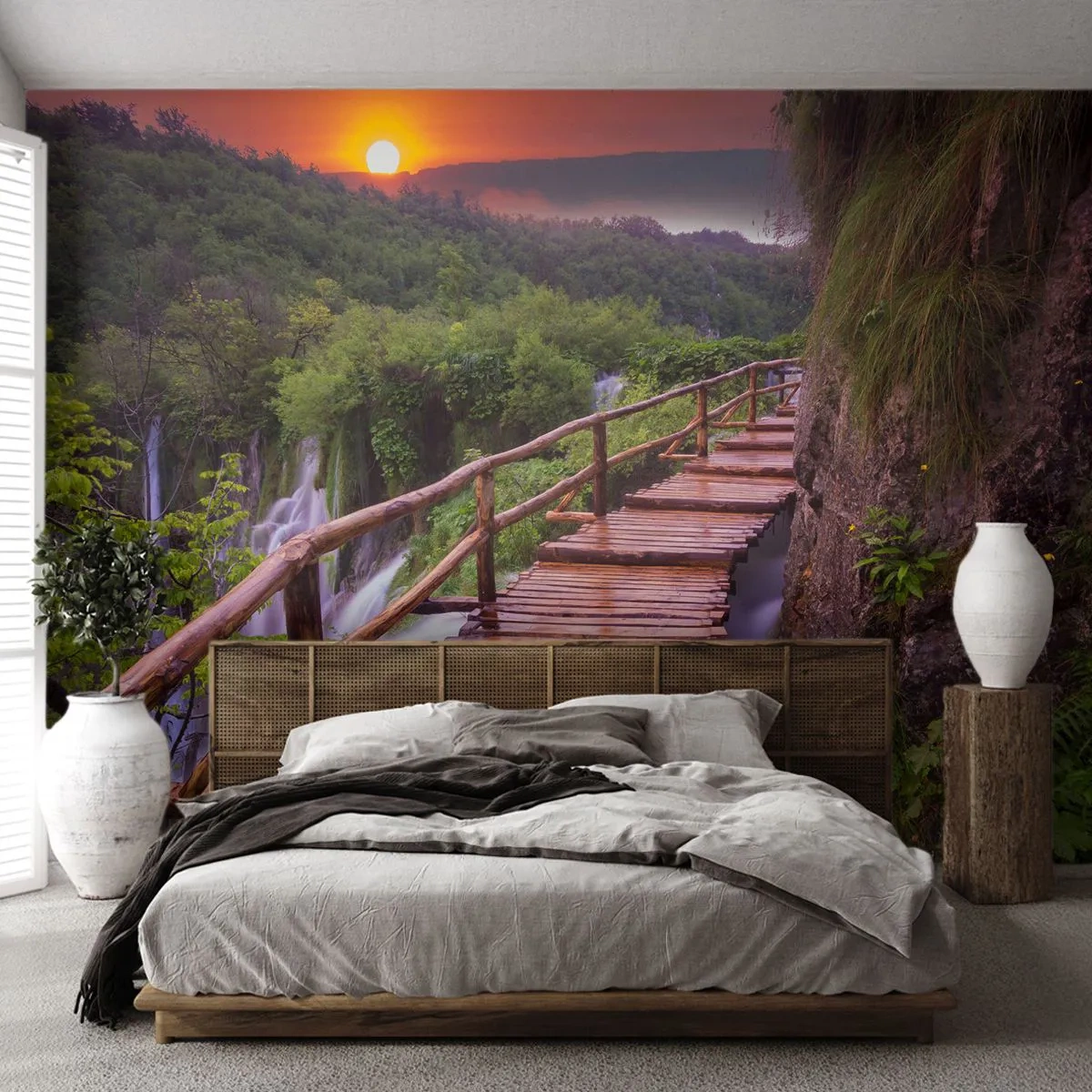 Fotomural personalizado Standard Eco - Una belleza inimaginable - Paisaje, Cascada, Croacia