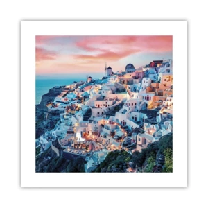 Póster - Vacaciones en Grecia - 40x40 cm