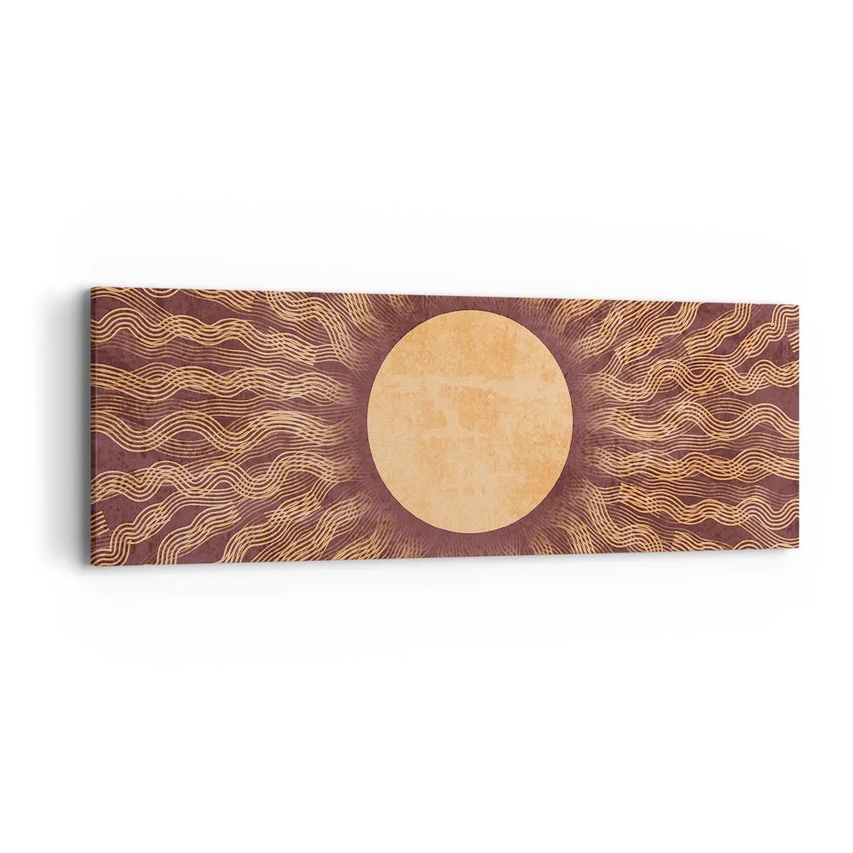 Cuadro sobre lienzo - Impresión de Imagen - Icono del sol - 90x30 cm