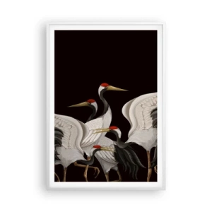 Póster en marco blanco - Asuntos de aves - 70x100 cm