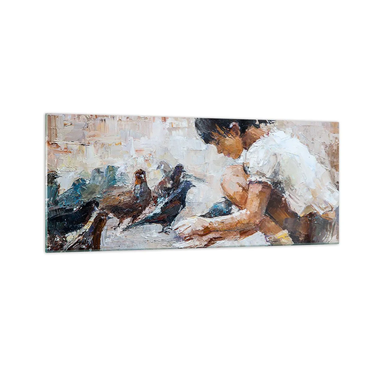 Cuadro sobre vidrio - Impresiones sobre Vidrio - Pequeños y dulces - 100x40 cm