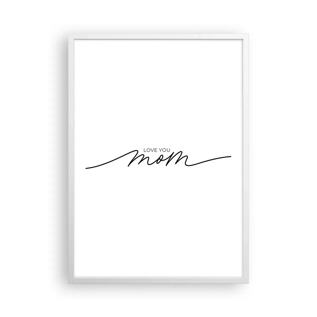 Póster en marco blanco - Gran emoción - 50x70 cm