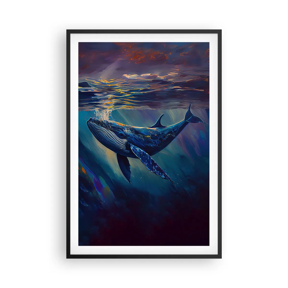 Póster en marco negro - Bienvenidos a mi mundo - 61x91 cm