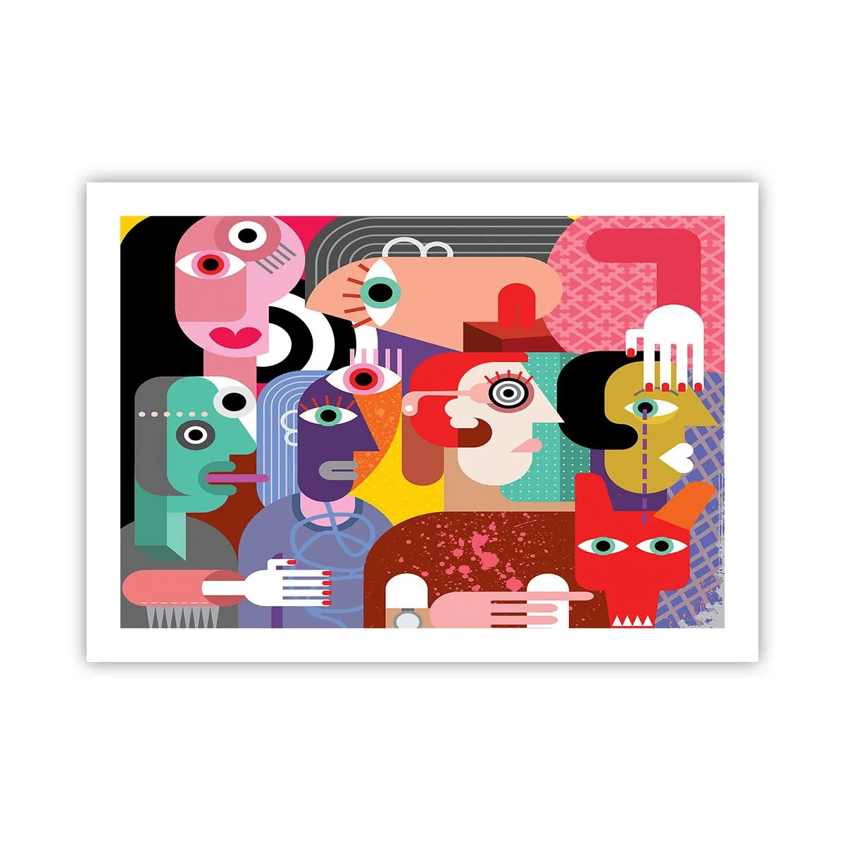 Póster - Estilo Picasso - 70x50 cm