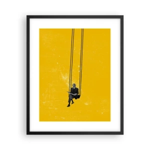 Póster en marco negro - Un día como cualquier otro - 40x50 cm