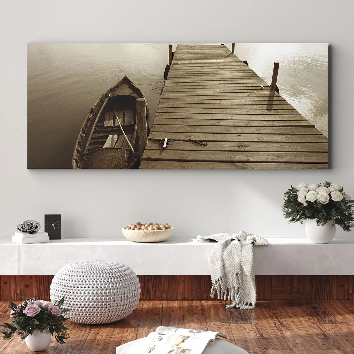 Cuadro sobre lienzo - Impresión de Imagen - La auténtica paz - 100x40 cm