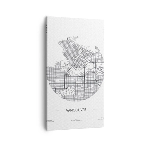 Cuadro sobre lienzo - Impresión de Imagen - Anatomía de Vancouver - 45x80 cm