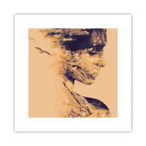 Póster - Hermosa por naturaleza - 30x30 cm