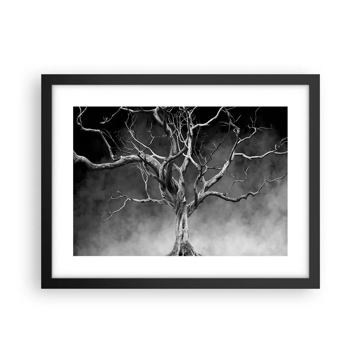 Póster en marco negro - Primordial y sagrado - 40x30 cm