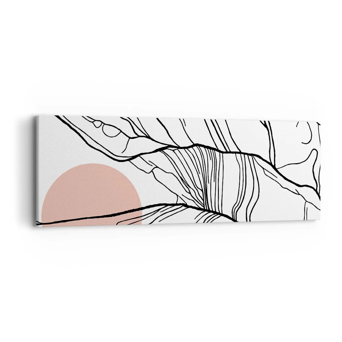 Cuadro sobre lienzo - Impresión de Imagen - En una red de ramas - 90x30 cm