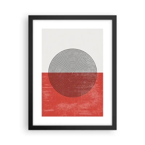 Póster en marco negro - En el corazón de la misma - 30x40 cm