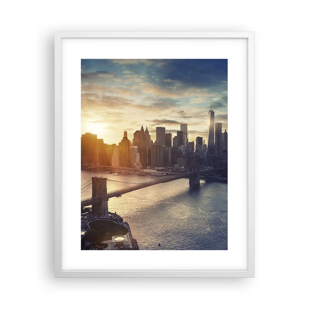 Póster en marco blanco - Un monumento a la cultura occidental - 40x50 cm