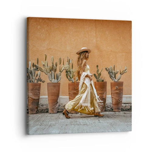 Cuadro sobre lienzo - Impresión de Imagen - Estilo hippie - 30x30 cm