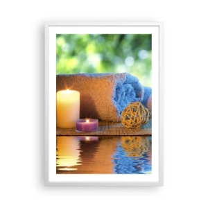 Póster en marco blanco - Tiempo para el cuerpo - 50x70 cm