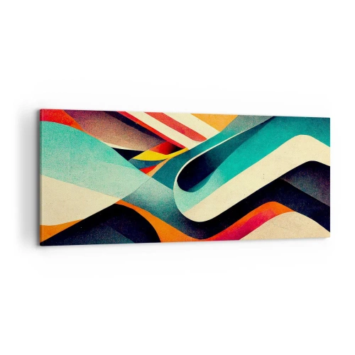 Cuadro sobre lienzo - Impresión de Imagen - Composición intensa - 100x40 cm