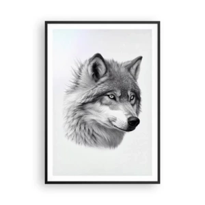 Póster en marco negro - Alfa - sin duda - 70x100 cm