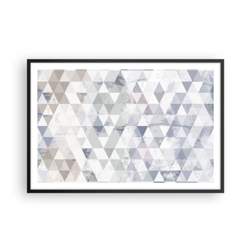 Póster en marco negro - A ritmo de triángulo - 91x61 cm