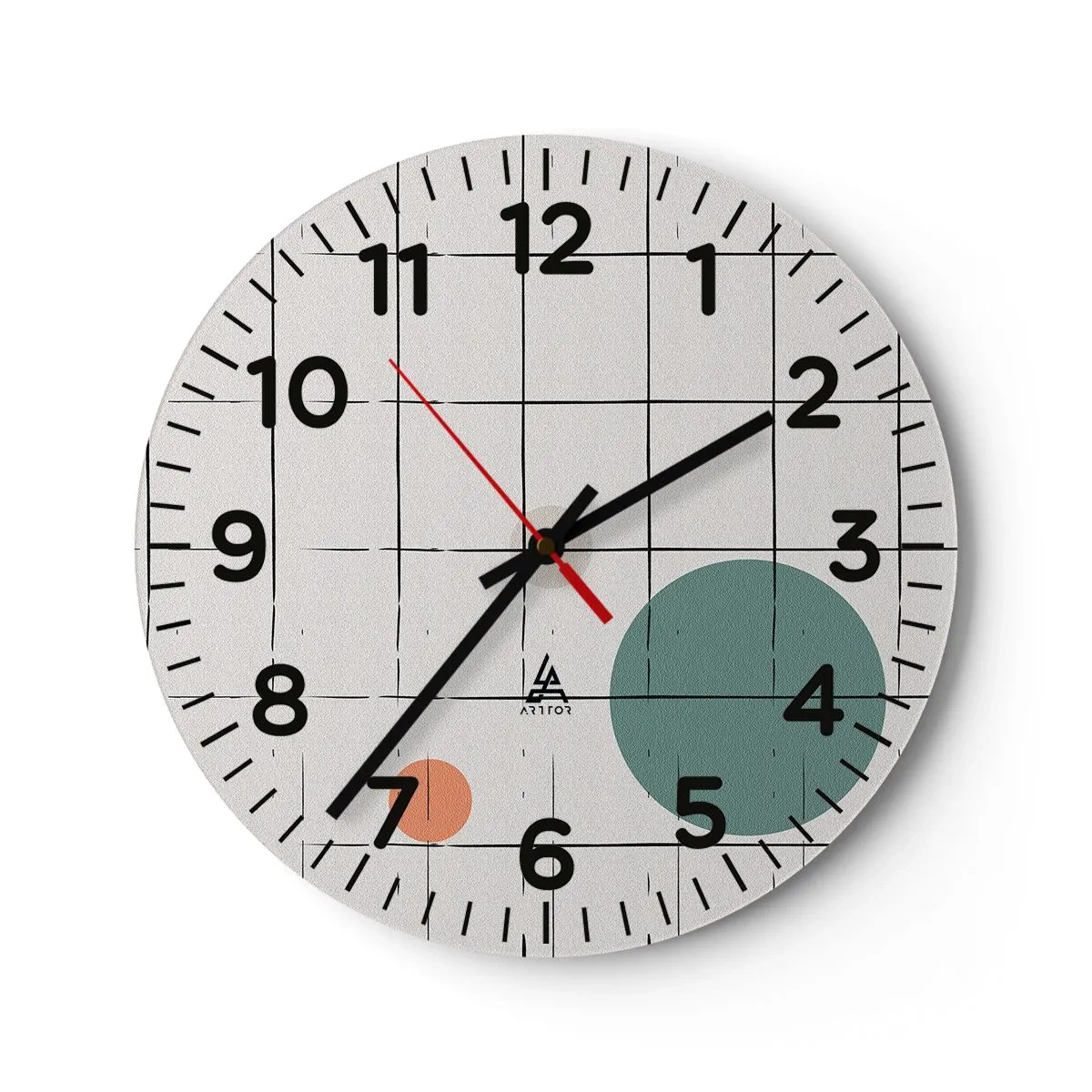 Reloj de pared - Reloj de vidrio - Atrapados. ¿Nosotros o ellos? - 40x40 cm