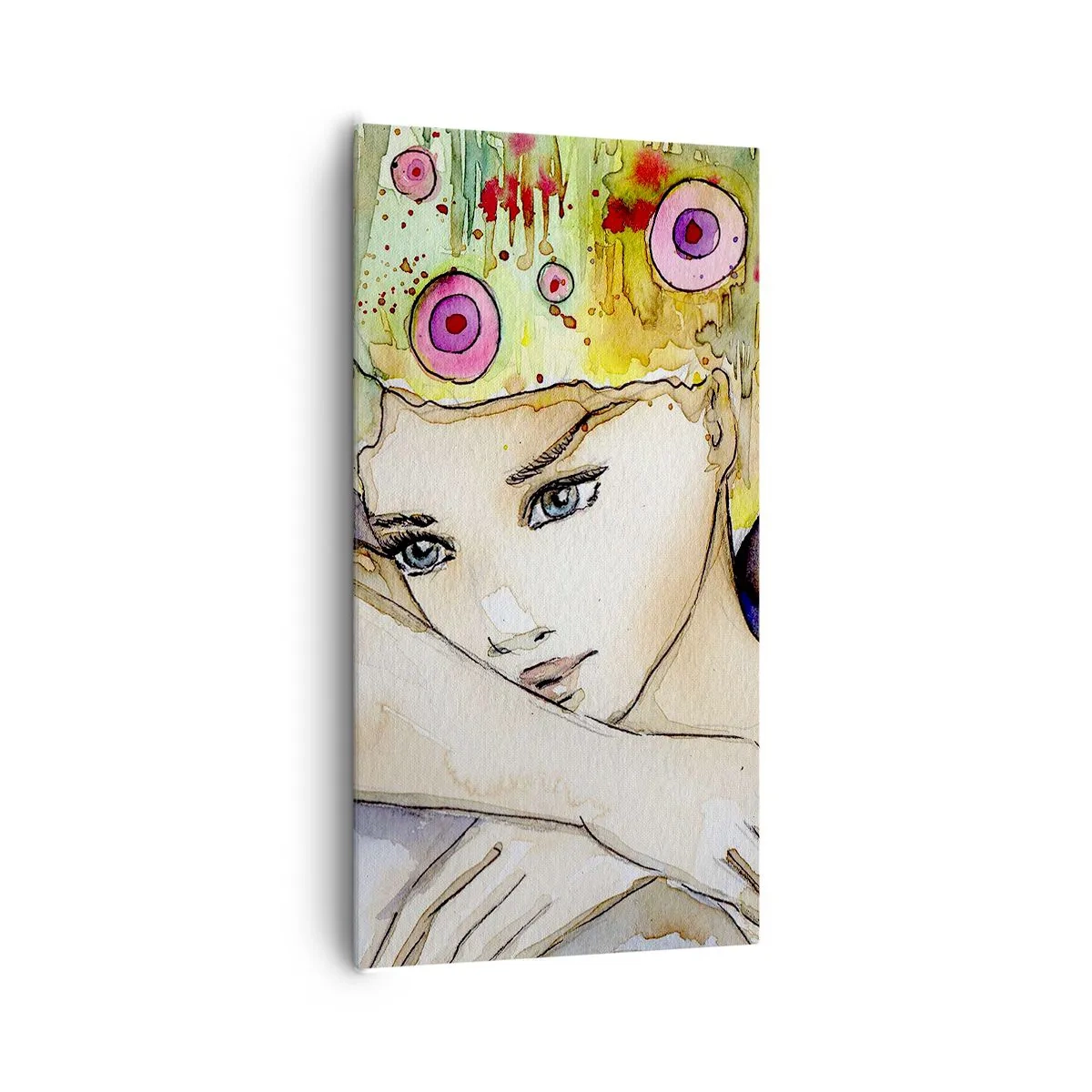 Cuadro sobre lienzo - Impresión de Imagen - Una princesa mariposa - 65x120 cm