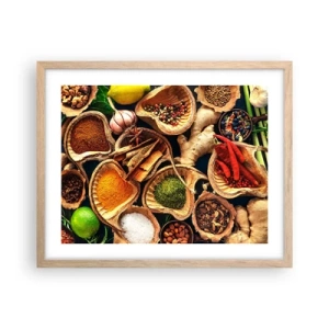 Póster en marco roble claro - Toma lo que quieras - 50x40 cm