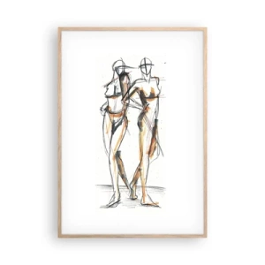 Póster en marco roble claro - Un estudio sobre el encanto - 70x100 cm