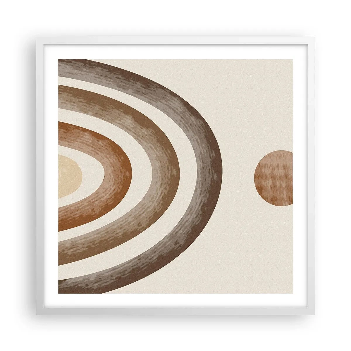 Póster en marco blanco - En otro mundo - 60x60 cm