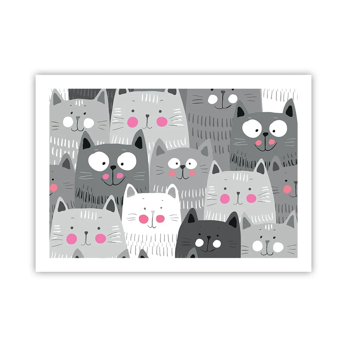 Póster - El mundo de los gatos - 70x50 cm